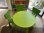 Ikea kindertafel / tafeltje met 3 stoelen (Mammut), Kinderen en Baby's, Gebruikt, Tafel(s) en Stoel(en), Ophalen