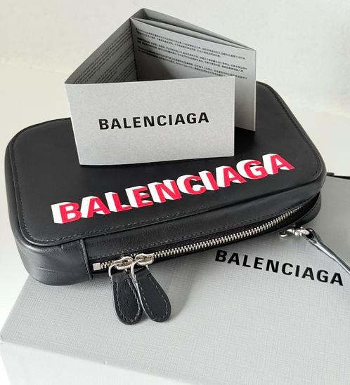 BALENCIAGA CROSSBODY LEER, (NEW €649) ORIGINEEL, NIEUW, Handtassen en Accessoires, Tassen | Damestassen, Nieuw, Handtas, Zwart