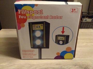 Plastic kinder flitspaal (Nieuw) (Licht) (75 cm)