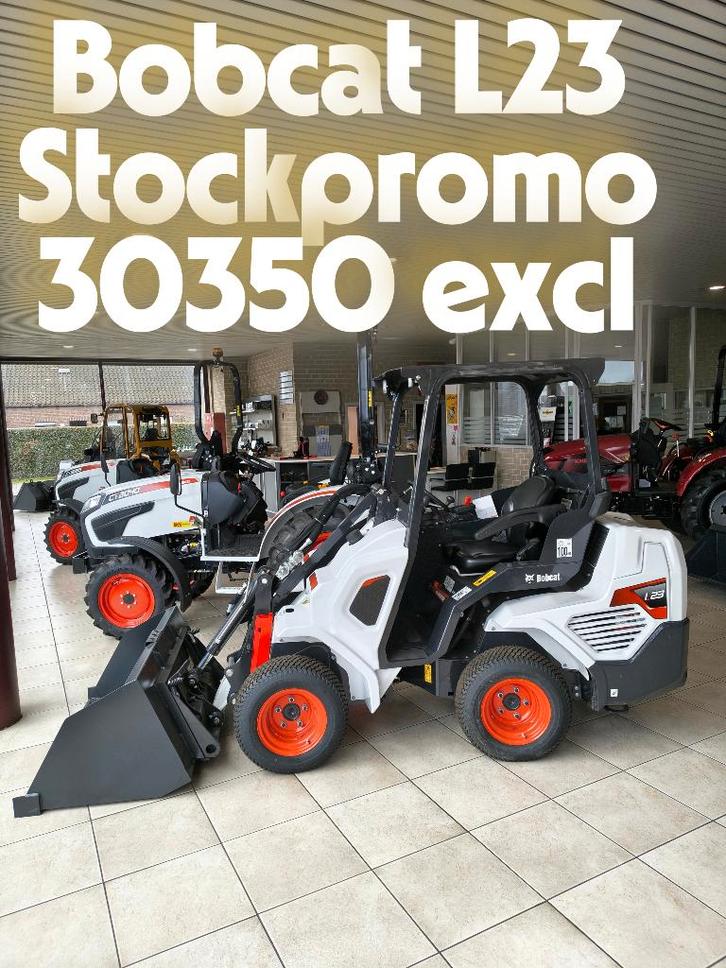 Bobcat wiellader L23  stockpromo nieuw!, Articles professionnels, Machines & Construction | Grues & Excavatrices, Enlèvement ou Envoi