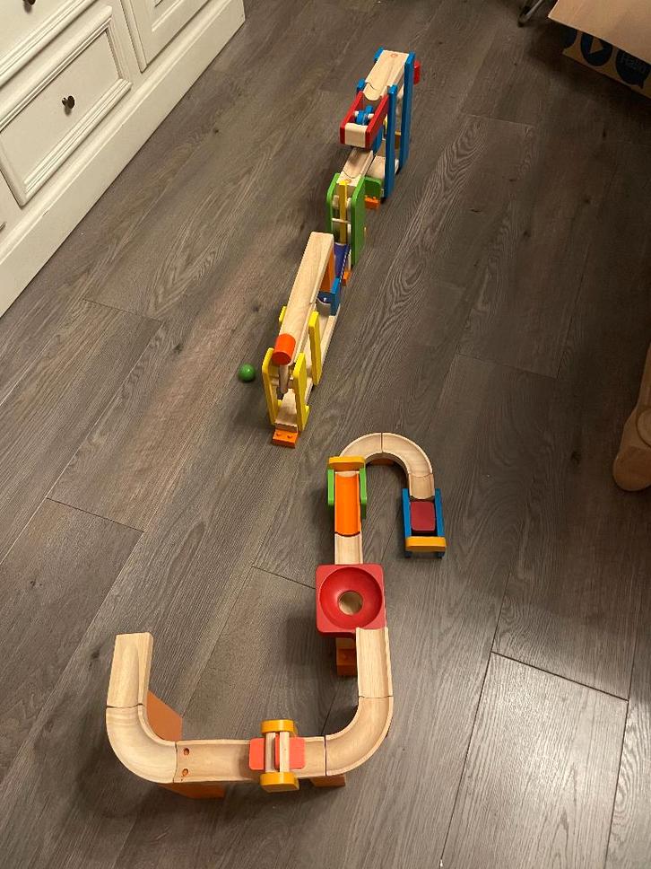 houten knikkerbaan trix track 2 sets, Kinderen en Baby's, Speelgoed | Houten speelgoed, Nieuw, Overige typen, Ophalen