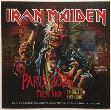 2 cd's - IRON MAIDEN - Live Paris 2025 - IEM beschikbaar voor biedingen