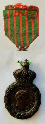 herinneringsmedaille "Sainte-Hélène" Napoléon, Postzegels en Munten, Penningen en Medailles, Ophalen, Brons