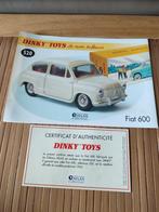 Dinky ATLAS fascicule + Certificat _ Fiat 600 _ ref. 520, Ophalen of Verzenden, Nieuw, Overige typen, Dinky Toys