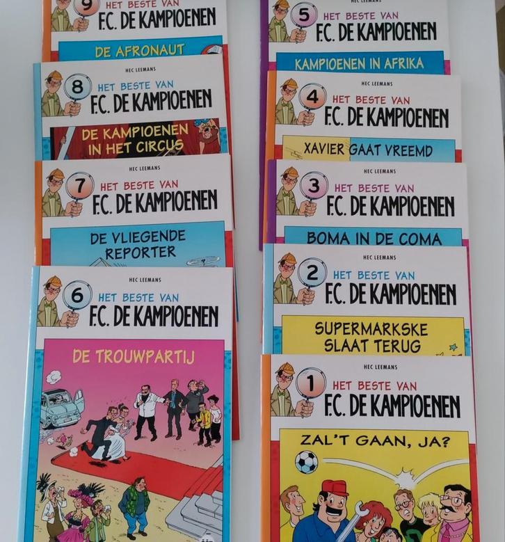 HET BESTE VAN FC DE KAMPIOENEN: 9 strips, Boeken, Stripverhalen, Zo goed als nieuw, Meerdere stripboeken, Ophalen