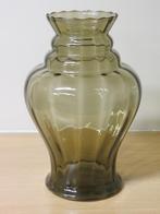 Doyen - grote art deco vaas in rookglas, Ophalen of Verzenden