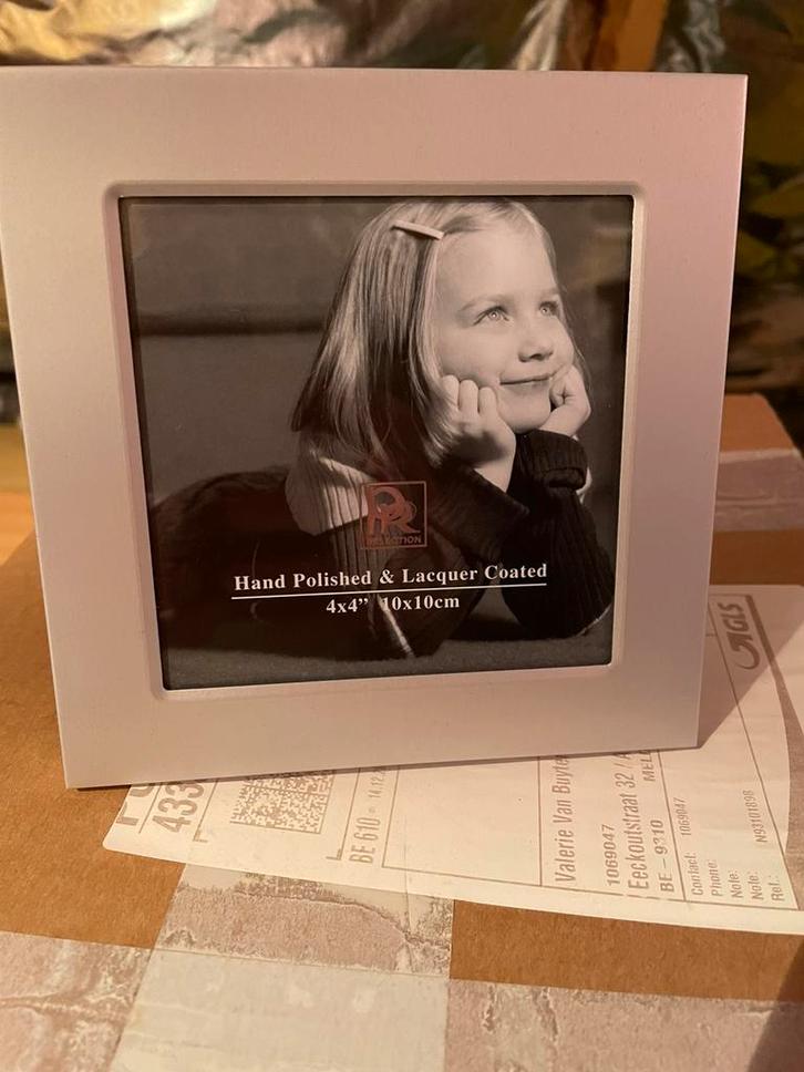 3 identieke fotokaders (nieuw!), Huis en Inrichting, Woonaccessoires | Lijsten, Nieuw, Minder dan 50 cm, Minder dan 50 cm, Metaal of Aluminium