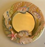 Très beau miroir en bois, Minder dan 50 cm, Rond, Ophalen of Verzenden, Zo goed als nieuw