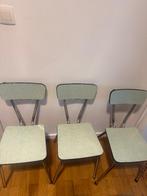 Chaises Formica vertes Lot de 4, Maison & Meubles, Chaises, Autres couleurs, Enlèvement, Utilisé, Autres matériaux
