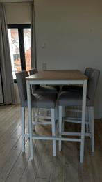 Complete set: moderne tafel en stoelen, Ophalen, 100 tot 150 cm, 50 tot 100 cm, Zo goed als nieuw