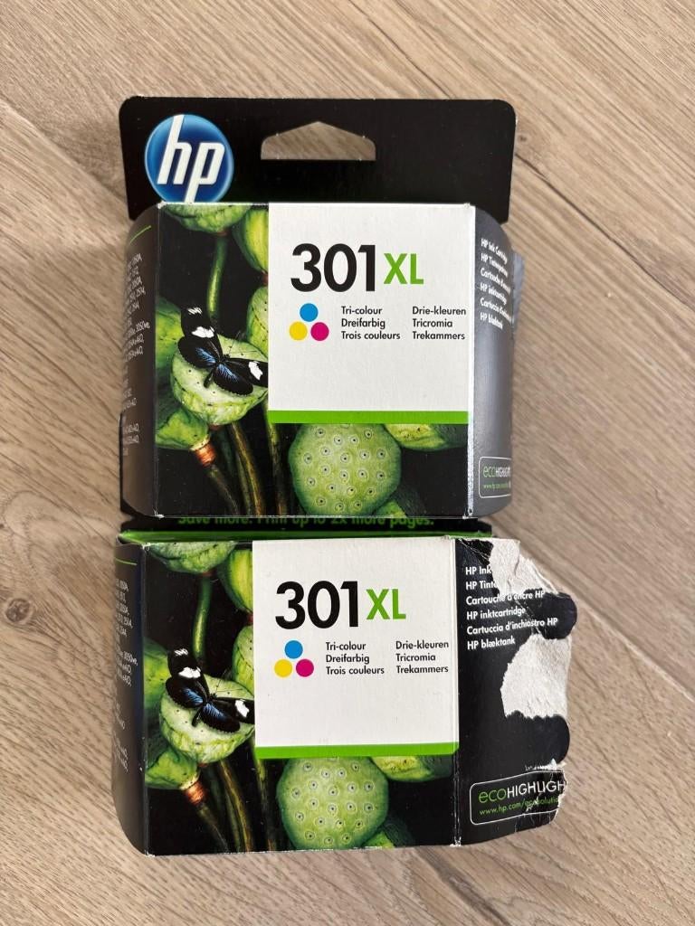 Set HP 301XL kleur (beiden ongebruikt), Ophalen of Verzenden, Nieuw