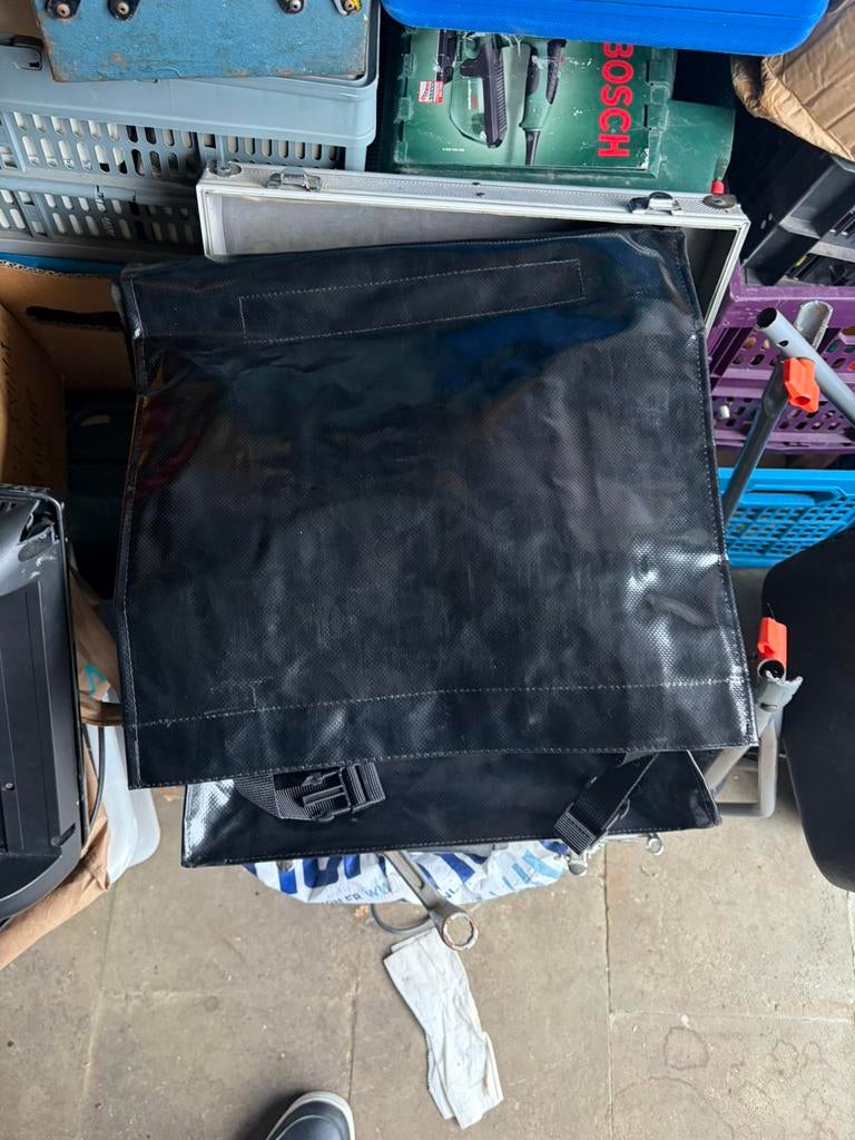 Dubbele Fietstas - 451 - Zwart nog nieuw, Dieren en Toebehoren, Ophalen of Verzenden, Zo goed als nieuw, Zwart