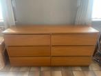 Lit 160 + sommiers + commode double Ikea Malm, Enlèvement, Comme neuf