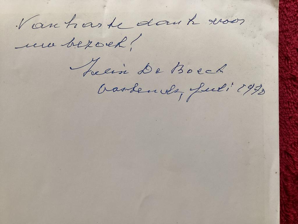 Het werk van Félix De Boeck met gesigneerde opdracht, Ophalen of Verzenden