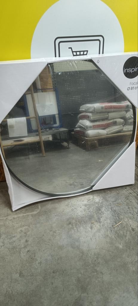 Rond spiegel zwart, Rond