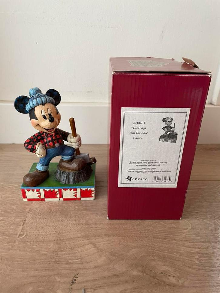 Disney traditions jim shore mickey mouse greetings Canada, Verzamelen, Disney, Zo goed als nieuw, Mickey Mouse, Ophalen of Verzenden