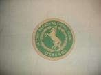 Oud bierviltje van In 't Wit Paard-Au Cheval Blanc, Ostende, Ophalen of Verzenden, Zo goed als nieuw, Viltje(s), Overige merken
