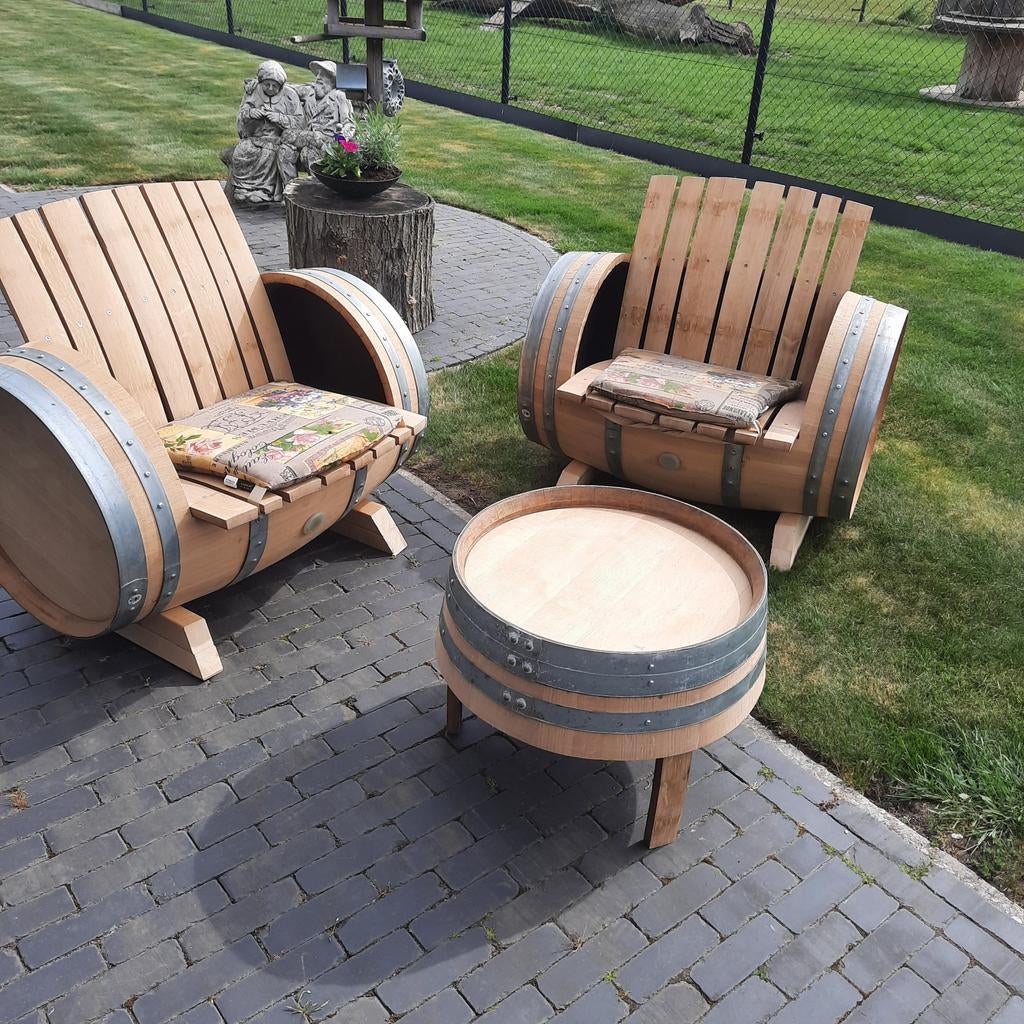 Houten tuinstoel tuinsetje, Ophalen