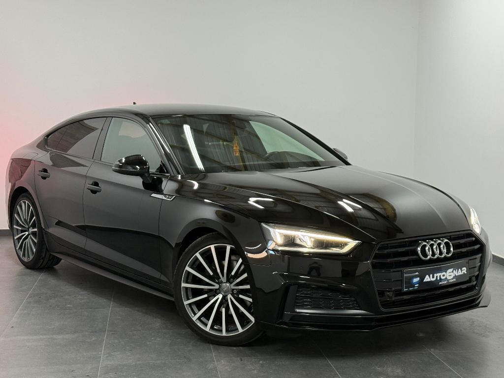 Audi A5 CNG 2.0 TFSI S Line - S tron. Euro 6b - Led - Camera, Auto's, CNG (Aardgas), Zwart, Leder, Bedrijf