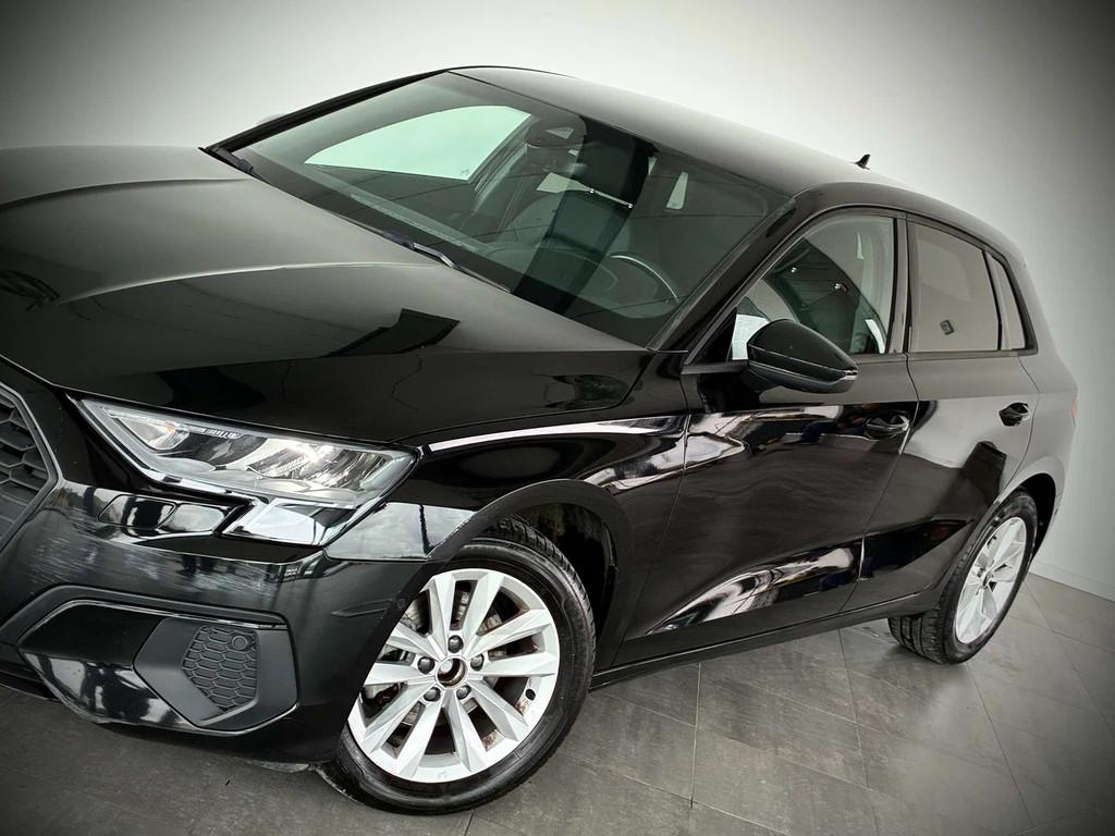 Audi A3 Sportback 30 TFSI Business S tronic-VENTE MARCHAND/E, Auto's, Audi, Automaat, Gebruikt, Zwart, Bedrijf