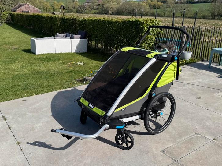 Remorque à vélo Thule Cab pour 2 enfants en parfait état, Vélos & Vélomoteurs, Accessoires vélo | Remorques, Comme neuf, Pliable