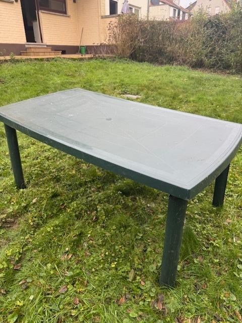 tuintafel, Tuin en Terras, Tuintafels, Ophalen, Gebruikt, Rechthoekig, Kunststof