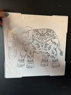 Canvas olifant zilver, Hobby en Vrije tijd, Ophalen, Zo goed als nieuw