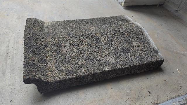 Muurdekstenen GRATIS, Doe-het-zelf en Bouw, Dakpannen en Dakbedekking, Gebruikt, Overige typen, Overige materialen, Grijs, Ophalen