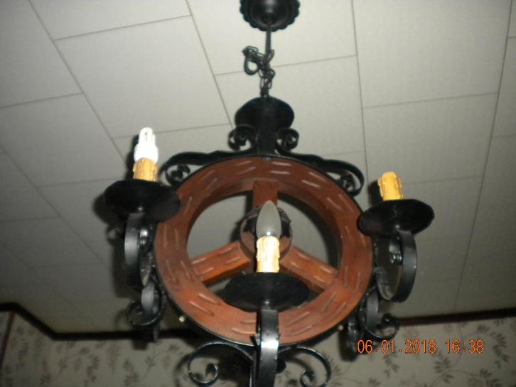 Luster : wiel, Antiek en Kunst, Antiek | Verlichting, Ophalen