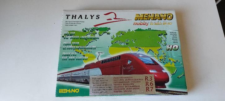 SNCB/NMBS MEHANO SET DE 3 VOITURES THALYS*HO*DC N 679, Hobby & Loisirs créatifs, Trains miniatures | HO, Neuf, Set de Trains, Autres marques