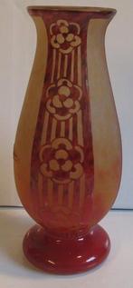 art deco vaas Schneider Le Verre Francais Charder, Antiek en Kunst, Antiek | Glaswerk en Kristal, Verzenden