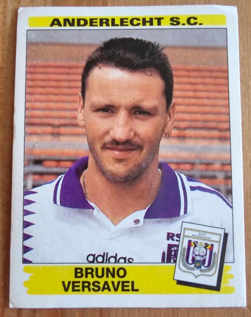 Panini Football 96 #39 Bruno Versavel SC Anderlecht Voetbal!, Ophalen of Verzenden, Zo goed als nieuw, Sticker