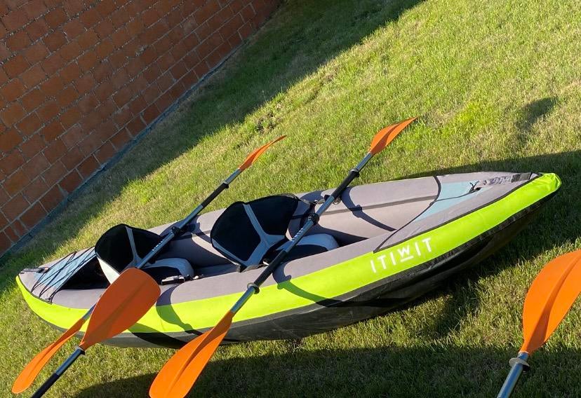 Kajak ITIWIT 2 pers, Watersport en Boten, Kano's, Ophalen, Zo goed als nieuw, Kajak, Met peddels
