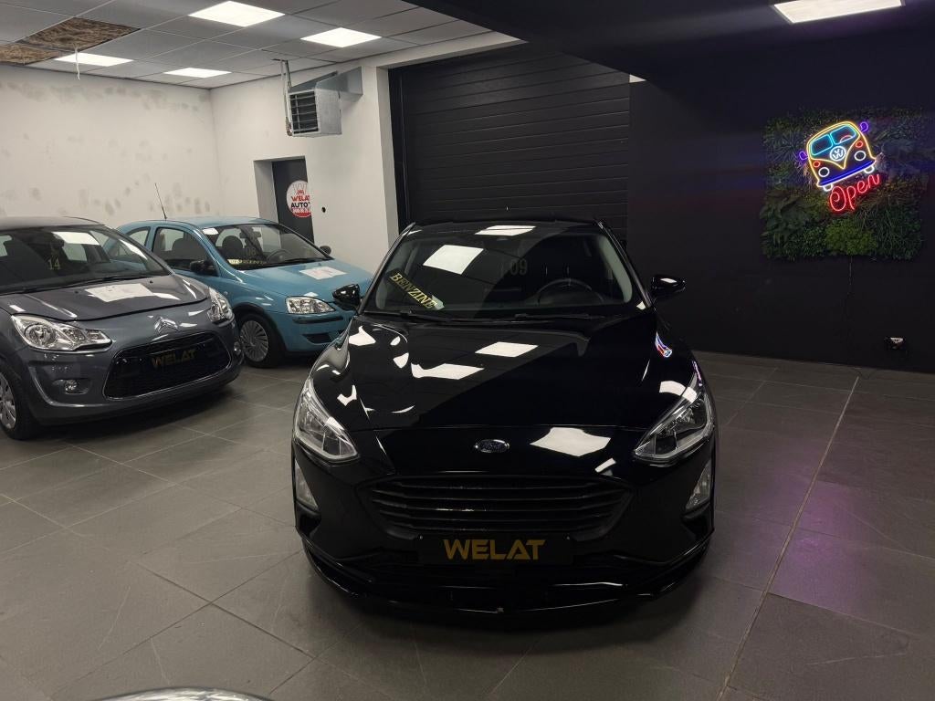 FORD FOCUS SPORT 2019 BENZINE TURBO 104.000 KM TOP STAAT, Zwart, Bedrijf, 1000 cc, 125 kW