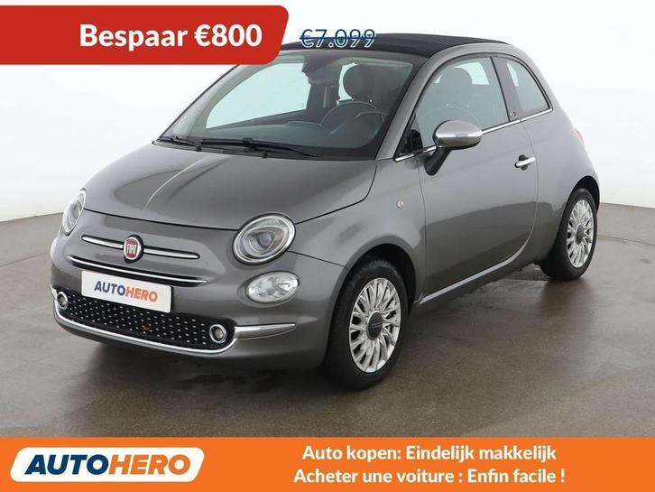 Fiat 500C 0.9 Lounge (année de construction 2015), Autos, Fiat, Achat, 500C, ABS, Airbags, Air conditionné, Bluetooth, Ordinateur de bord