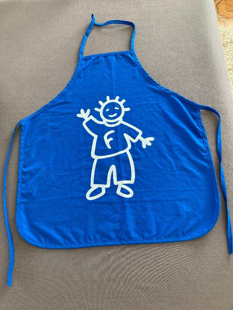 1 blauw kinderschortje, Filou & friends, Kinderen en Baby's, Kinderkleding | Overige, Ophalen of Verzenden, Zo goed als nieuw
