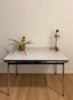 Table vintage en formica grise, Maison & Meubles, Enlèvement, Comme neuf