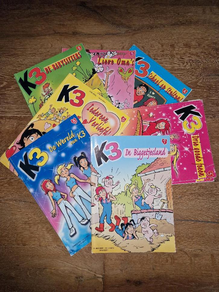 K3 8 strips, Boeken, Stripverhalen, Gelezen, Meerdere stripboeken, Ophalen of Verzenden