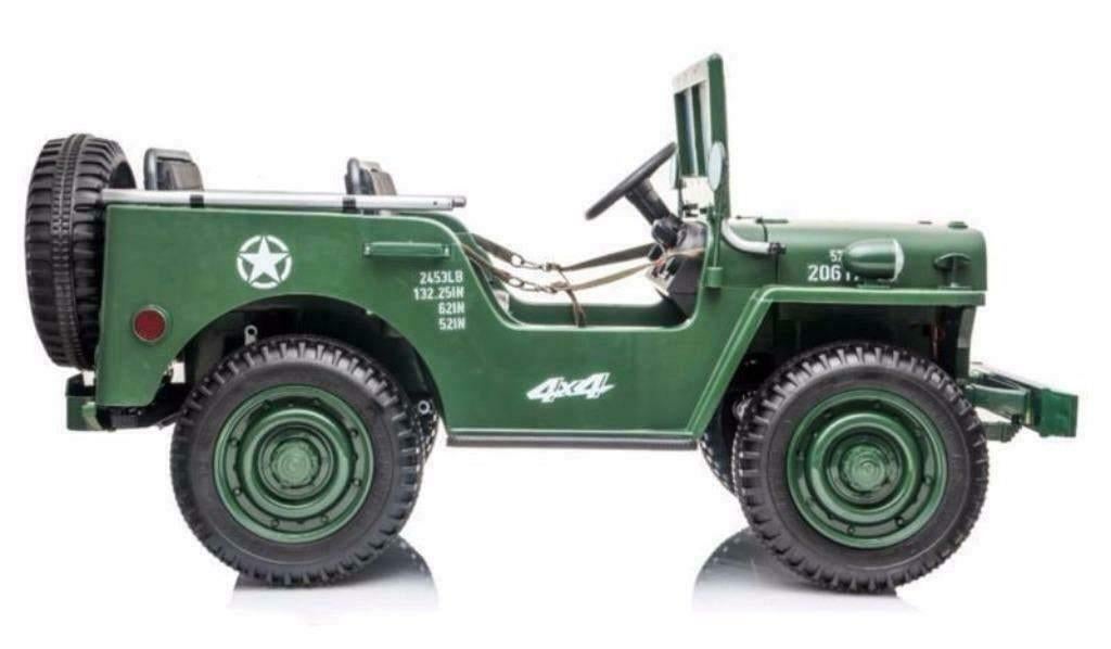 Voiture électrique enfant Jeep WILLYS 4x4 • 24V 7Ah • LUXE, Enlèvement, Neuf