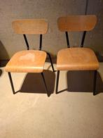 Vintage schoolstoeltjes - peuter/kleuter, Enlèvement, Utilisé, Chaise(s)