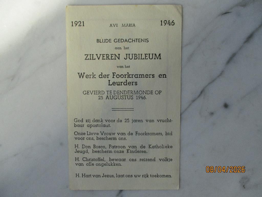 Werk der Foorkramers en Leurders Dendermonde 1946, Verzenden, Nieuw, Christendom | Katholiek