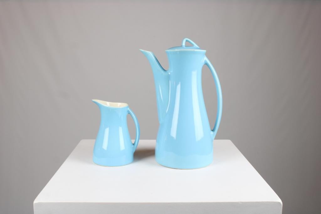 Boch koffiekan + melkkan 'Miami', 1958, Antiek en Kunst, Antiek | Servies los, Ophalen of Verzenden