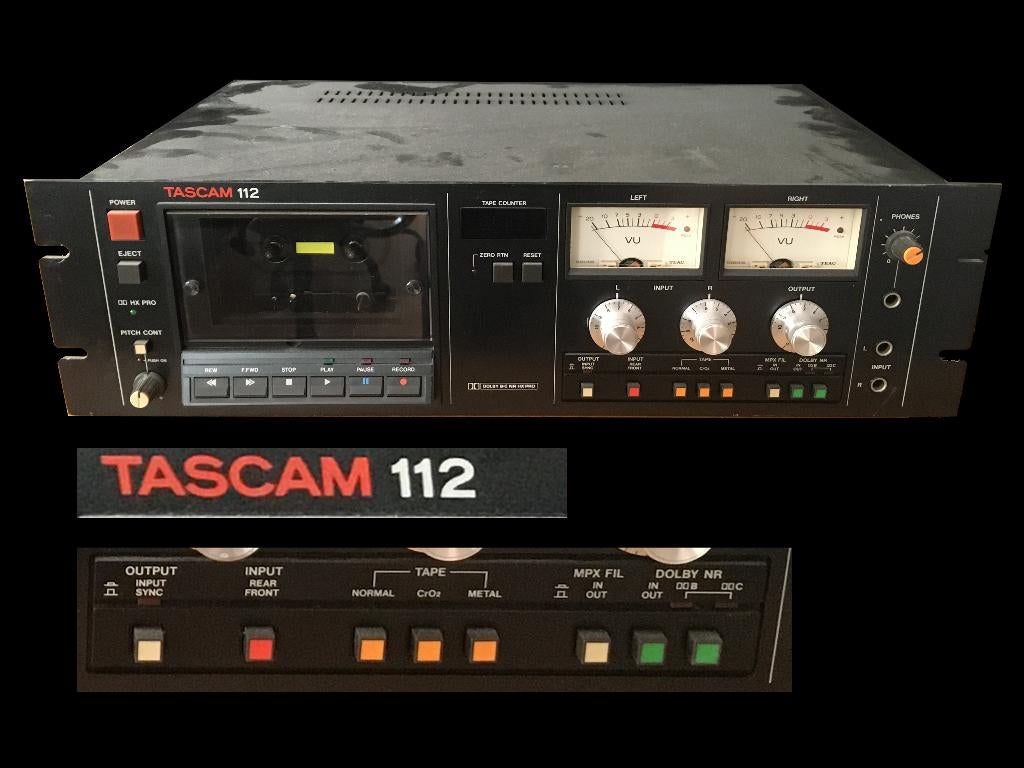TASCAM 112 - enregistreur / reproducteur professionnel, TV, Hi-fi & Vidéo, Decks cassettes, Simple, Autres marques, Enlèvement