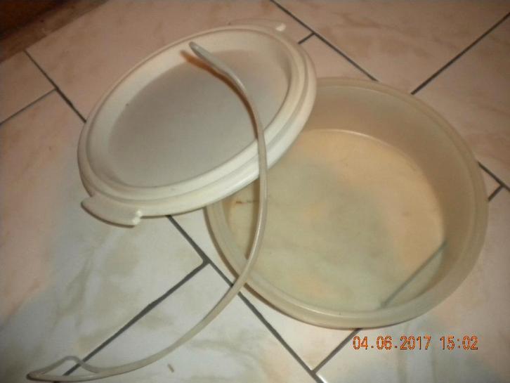 Taartenhouder/bewaarder/drager (Tupperware) = retro, Maison & Meubles, Cuisine| Tupperware, Enlèvement