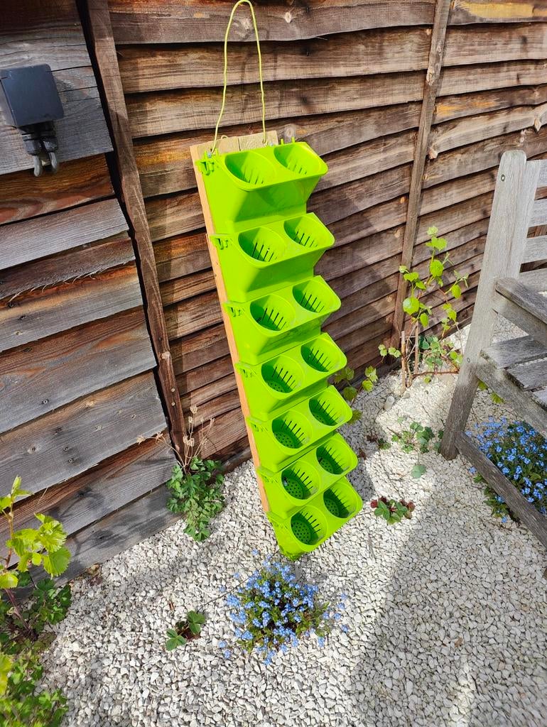 7 Dubbele Plantenbakjes alleenstaand of stapelbaar., Tuin en Terras, Ophalen