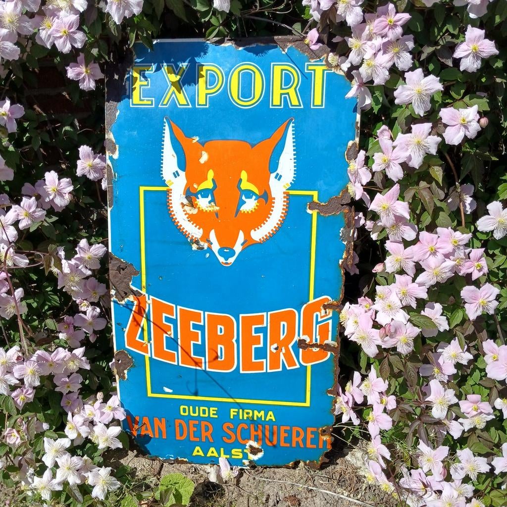 Zeeberg. Emaille. Reclamebord, Ophalen of Verzenden, Reclamebord