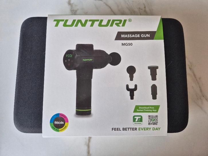 Tunturi MG50 Massage Gun (in verpakking!), Sport en Fitness, Massageproducten, Nieuw, Apparaat, Ophalen