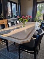 Travertin eettafel, Huis en Inrichting, Tafels | Eettafels, Ophalen