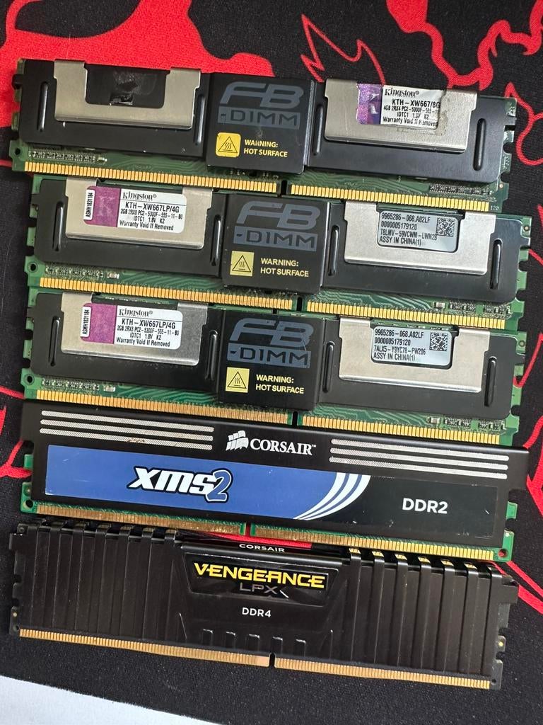 RAM Diverse, Computers en Software, RAM geheugen, Ophalen, DDR2, Server
