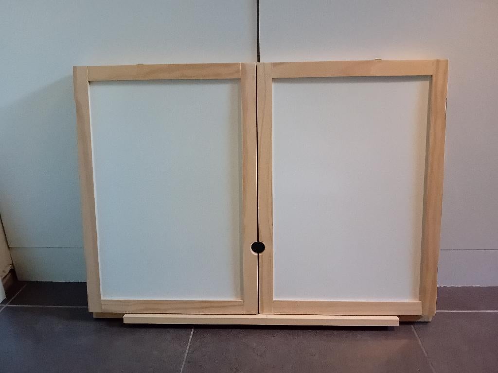 Openklapbaar en ophangbaar White- en Krijtbord, Diversen, Schoolborden, Ophalen, Zo goed als nieuw, Krijtbord